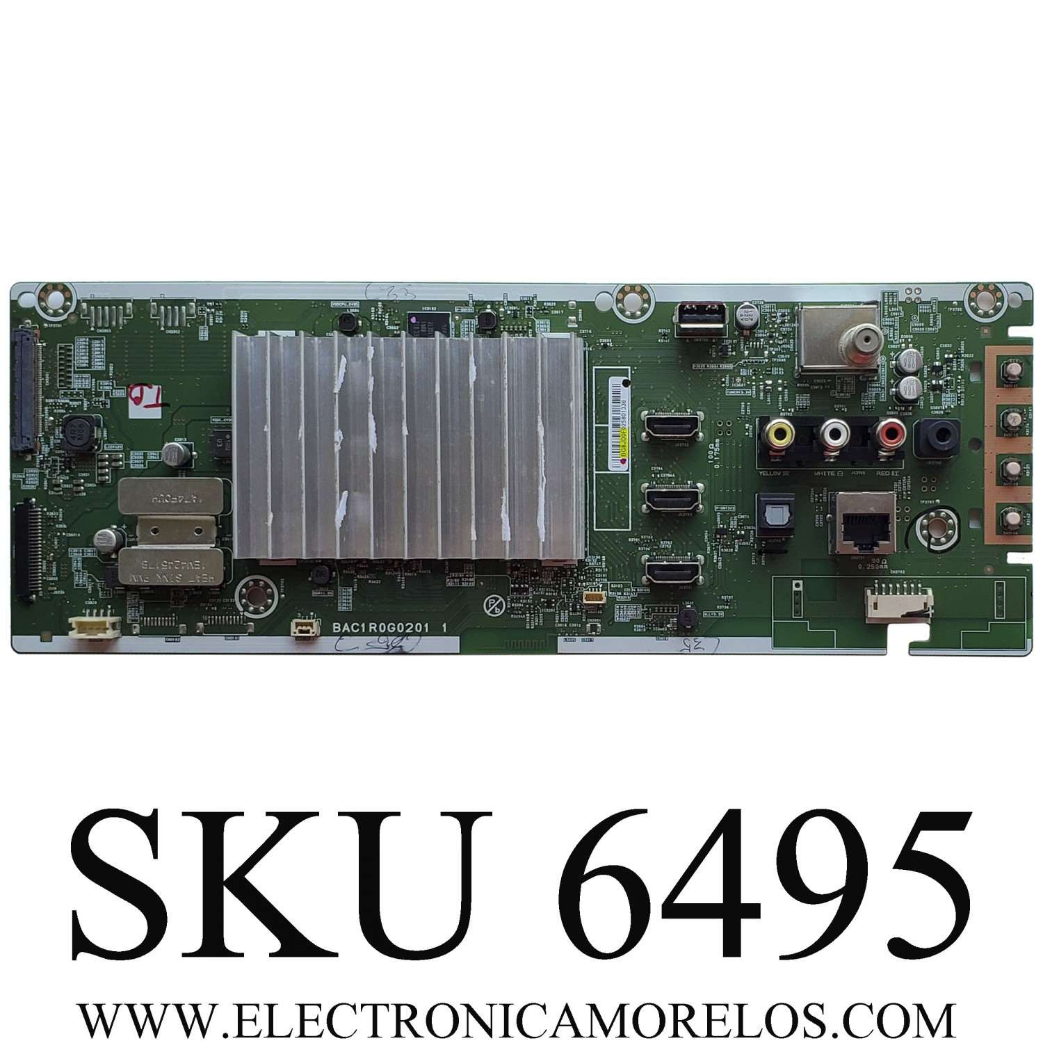 MAIN PARA TV PHILIPS (( NUEVA )) / NUMERO DE PARTE BG8JD0F / BAC1R0G0201 1 / BG8JD0F025801250 / MODELOS 65PFL5604/F7A / 65PFL5766/F7	